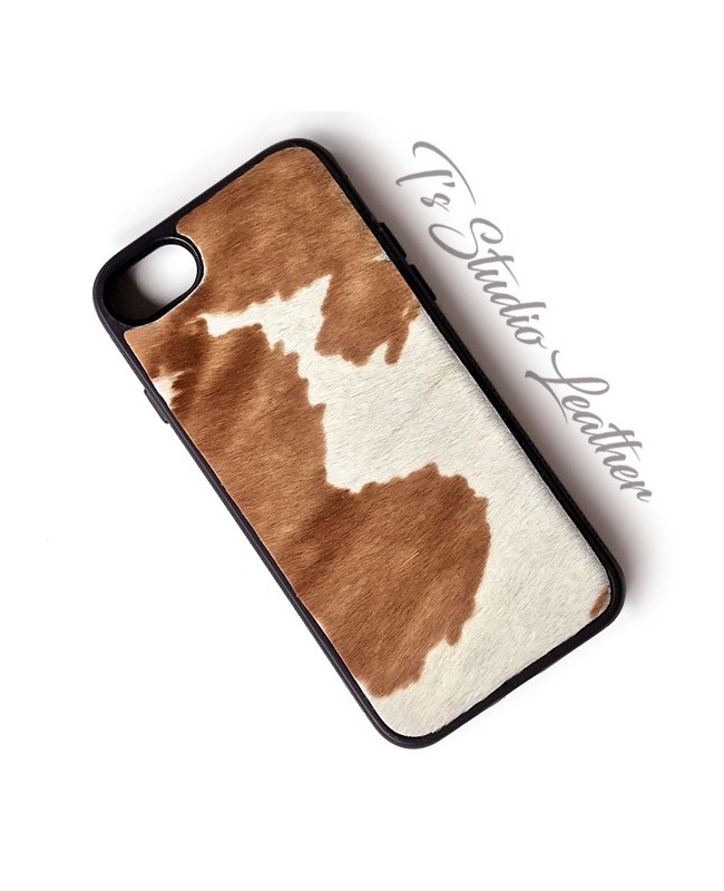 Western Style Hair On Cowhide Leather Phone Case Western Style Hair On Cowhide Leather Phone Case