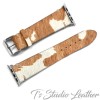 Western Style Hair On Cowhide Leather Apple Watch band