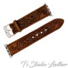 Hand Tooled Leather Phone Case and Watch band