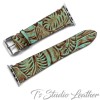 Ts Studio Leather Western Turquoise Floral watch band
