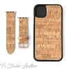 Cork on Leather Phone Case with matching Apple Watch Band Strap