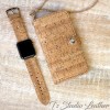 Cork Wallet Style Phone Case with Matching Watch Band