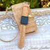 Cork Wallet Style Phone Case and matching Apple watch band