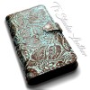 Ts Studio Leather Western Turquoise Floral Wallet Phone Case