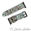 Ts Studio Leather Western Turquoise Floral watch band