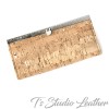 Genuine Cork Wallet with Silver Metallic Flecks
