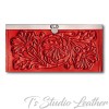 Hand Tooled Western Style Women's Leather Wallet