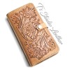 Hand Tooled Western Style Leather Phone Case