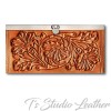 Hand Tooled Western Style Women's Leather Wallet