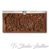 Hand Tooled Western Style Women's Leather Wallet