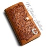 Hand Tooled Western Style Leather Phone Case