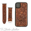 Hand Tooled Western Style Leather Phone Case