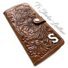 Hand Tooled Western Style Leather Phone Case