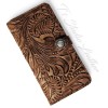 Western Brown Floral Wallet Phone Case by Ts Studio Leather