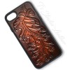 Oak Leaf and Acorn Western Tooled Leather Phone Case