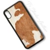 Western Style Hair On Cowhide Leather Phone Case