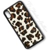 Leopard Print Hair On Cowhide Leather Phone Case