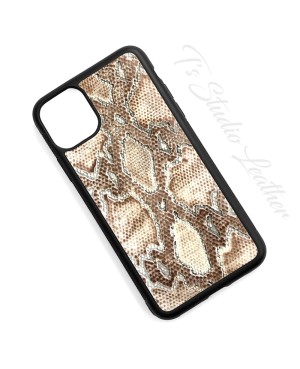 Python Snakeskin Cowhide Leather Phone Case