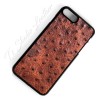 Ostrich Leather iPhone Case - Genuine Cowhide Emu Embossed Print