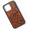 Hand Tooled Leather iPhone Case - Western Style basketweave and floral case for iPhone or Samsung