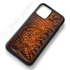 Personalized Basketweave Tooled Leather Phone Case