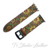 Hand Painted Sunflower Leather Watch Band