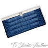 Red Alligator Croc Leather Women's Wallet
