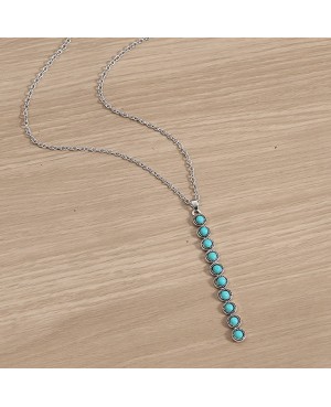 Bohemian Chic Turquoise Necklace Earrings Set