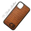 Hand Tooled Leather Phone Case - Western Style basketweave phone case for iPhone or Samsung