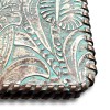 Ts Studio Leather Western Turquoise Floral Wallet Phone Case
