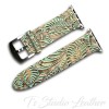 Turquoise Bronze Whipstitched Leather Phone Case