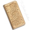 Western Style Hand Tooled Leather Wallet Phone Case