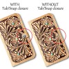 Western Style Hand Tooled Leather Wallet Phone Case