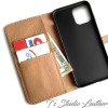 Turquoise and Tan Tooled Floral Leather Phone Case