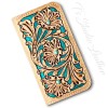 Western Hand Tooled Floral Leather Phone Case
