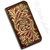 Western Hand Tooled Floral Leather Phone Case