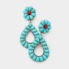 Western Red and Turquoise Concho Cuff Bracelet