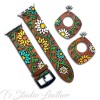 Floral Leather Earrings with Sunflowers and Daisies