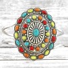 Western Style Concho Colorful Earrings