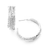 Gold Feather Hoop Earrings