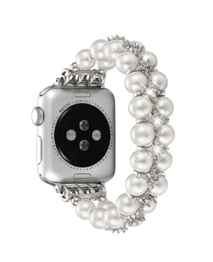 Pearl and Crystal Apple Watch Band