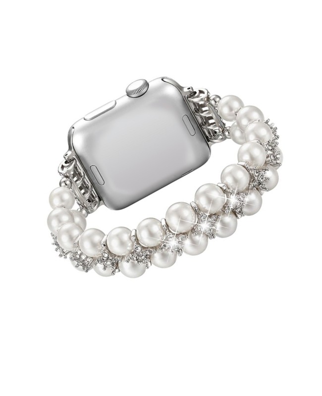 Pearl and Crystal Apple Watch Band