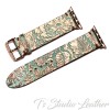 Turquoise Copper Leather Phone Case and Watch band