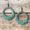 Western Copper Patina Hoop Earrings