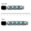 Silver and Turquoise Apple Watch Band Bracelet
