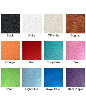 Turquoise Ostrich Personalized Leather Wallet Phone Case