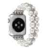 Pearl and Cubic Zirconia Crystal Rhinestone Apple Watch Band Bracelet - Pearl Jewelry Watch Strap