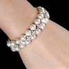 Pearl and Cubic Zirconia Crystal Rhinestone Apple Watch Band Bracelet - Pearl Jewelry Watch Strap
