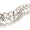 Pearl and Cubic Zirconia Crystal Rhinestone Apple Watch Band Bracelet - Pearl Jewelry Watch Strap