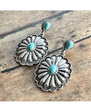 Turquoise and Silver Concho...